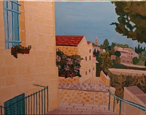 Streets in Yamin Moshe neighborhood