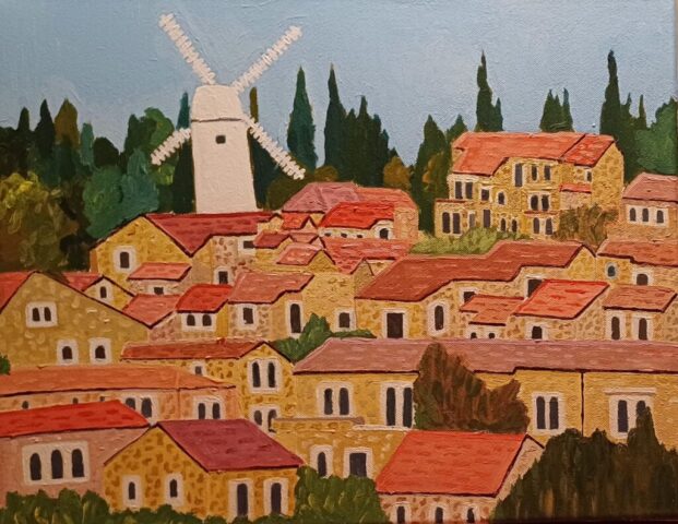 Windmill at Yamin Moshe neighborhood